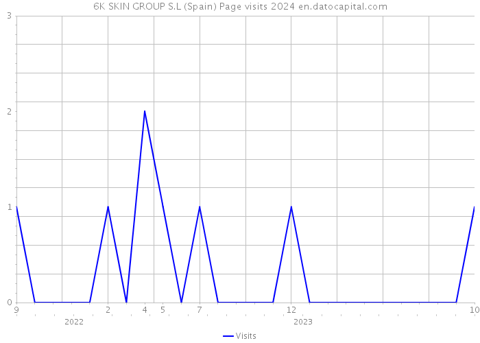 6K SKIN GROUP S.L (Spain) Page visits 2024 