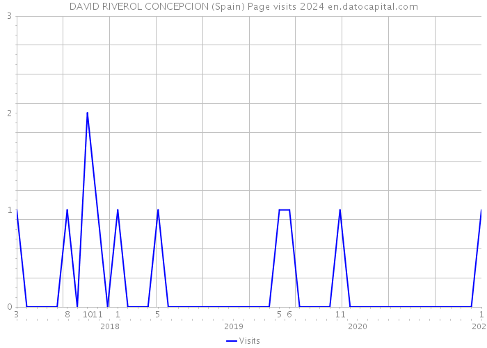 DAVID RIVEROL CONCEPCION (Spain) Page visits 2024 
