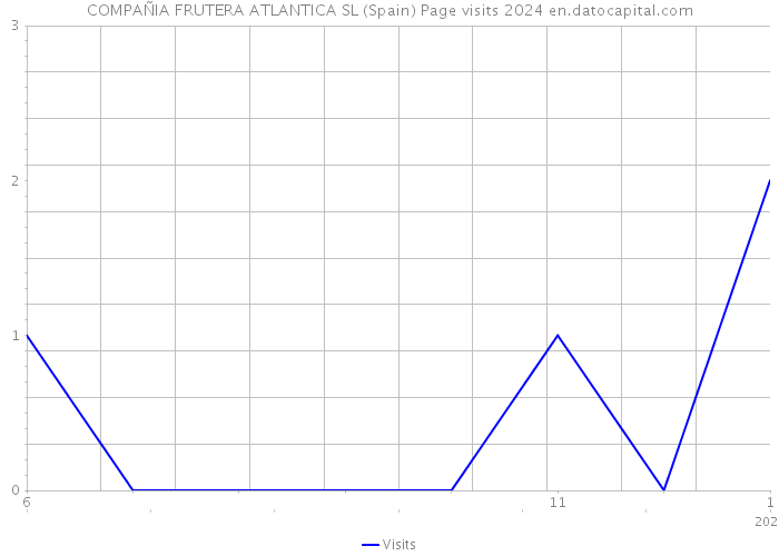COMPAÑIA FRUTERA ATLANTICA SL (Spain) Page visits 2024 