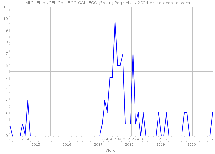 MIGUEL ANGEL GALLEGO GALLEGO (Spain) Page visits 2024 