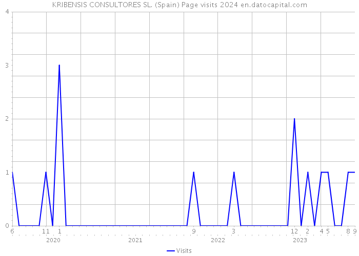 KRIBENSIS CONSULTORES SL. (Spain) Page visits 2024 