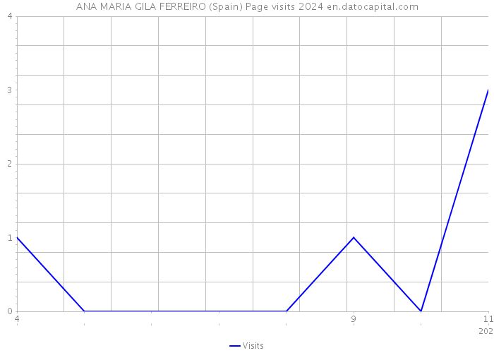 ANA MARIA GILA FERREIRO (Spain) Page visits 2024 