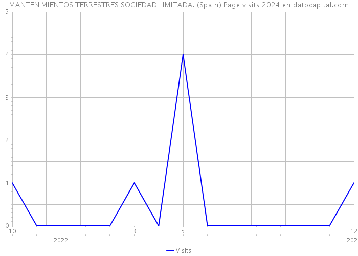 MANTENIMIENTOS TERRESTRES SOCIEDAD LIMITADA. (Spain) Page visits 2024 