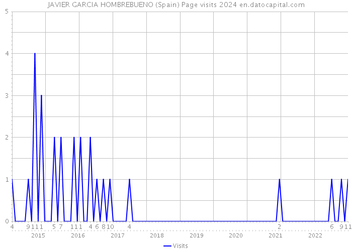 JAVIER GARCIA HOMBREBUENO (Spain) Page visits 2024 