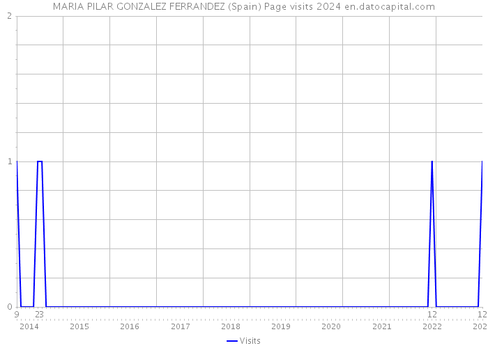 MARIA PILAR GONZALEZ FERRANDEZ (Spain) Page visits 2024 