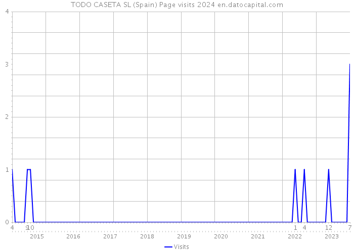 TODO CASETA SL (Spain) Page visits 2024 
