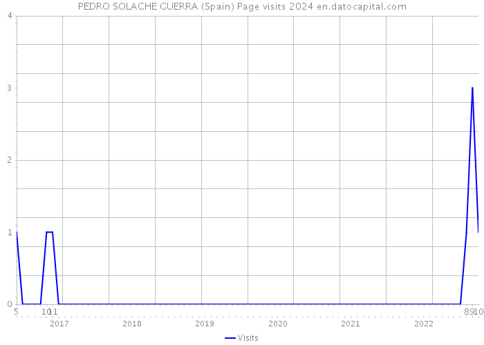 PEDRO SOLACHE GUERRA (Spain) Page visits 2024 