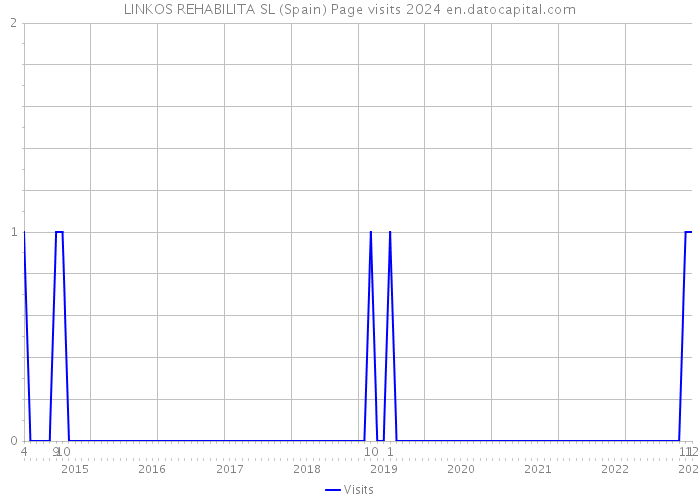 LINKOS REHABILITA SL (Spain) Page visits 2024 