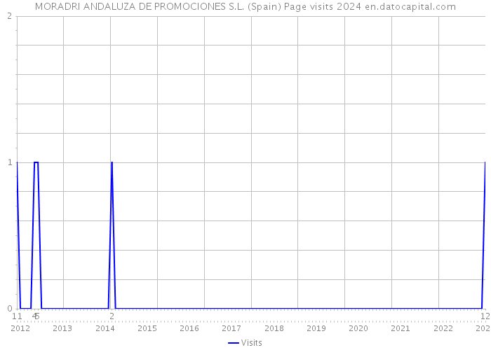 MORADRI ANDALUZA DE PROMOCIONES S.L. (Spain) Page visits 2024 