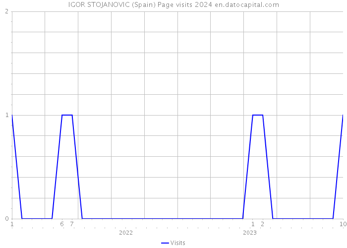 IGOR STOJANOVIC (Spain) Page visits 2024 