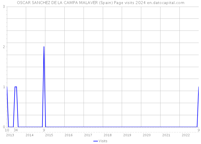OSCAR SANCHEZ DE LA CAMPA MALAVER (Spain) Page visits 2024 