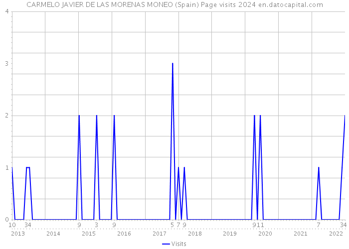 CARMELO JAVIER DE LAS MORENAS MONEO (Spain) Page visits 2024 