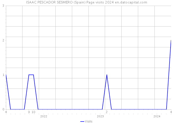 ISAAC PESCADOR SESMERO (Spain) Page visits 2024 