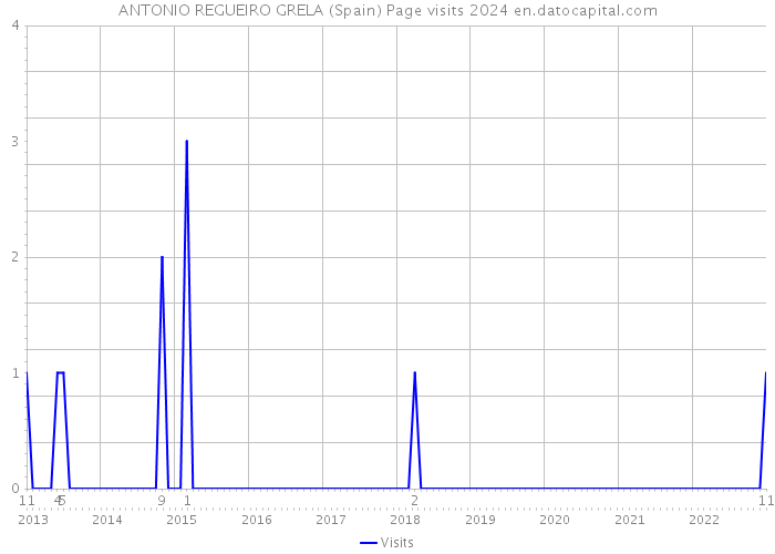 ANTONIO REGUEIRO GRELA (Spain) Page visits 2024 