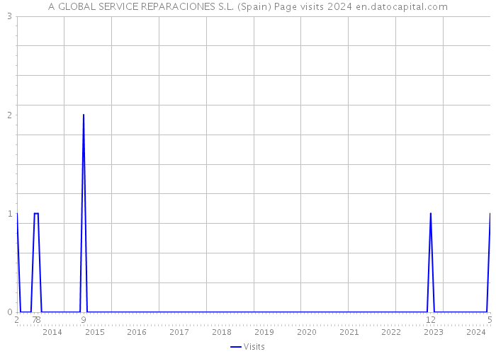 A GLOBAL SERVICE REPARACIONES S.L. (Spain) Page visits 2024 