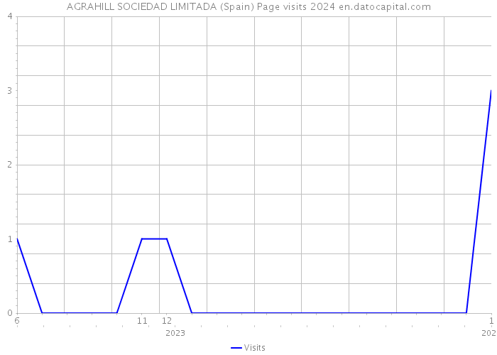 AGRAHILL SOCIEDAD LIMITADA (Spain) Page visits 2024 