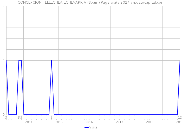 CONCEPCION TELLECHEA ECHEVARRIA (Spain) Page visits 2024 