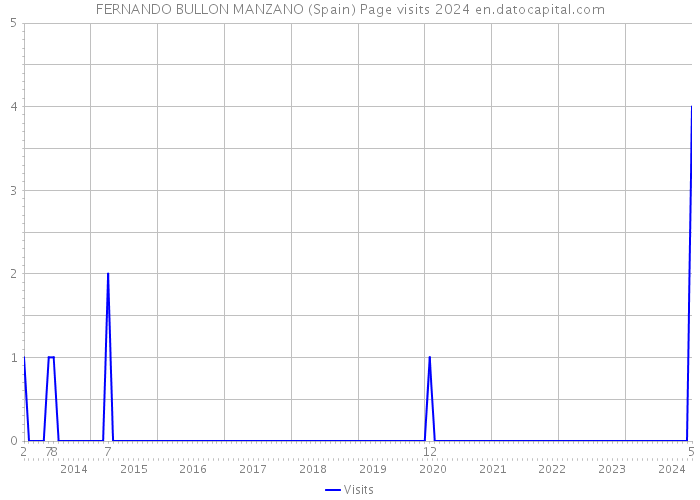 FERNANDO BULLON MANZANO (Spain) Page visits 2024 
