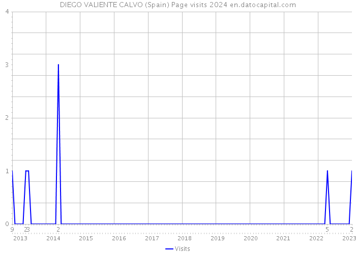 DIEGO VALIENTE CALVO (Spain) Page visits 2024 