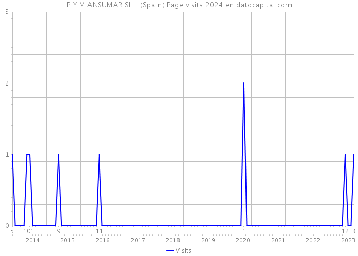 P Y M ANSUMAR SLL. (Spain) Page visits 2024 