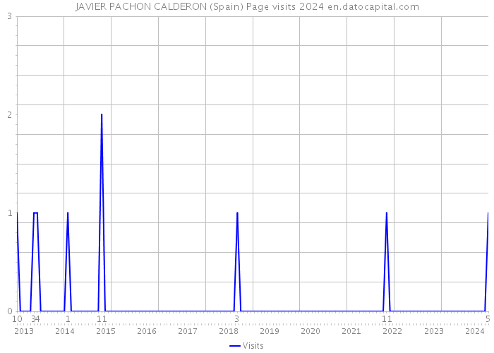 JAVIER PACHON CALDERON (Spain) Page visits 2024 