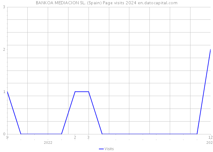 BANKOA MEDIACION SL. (Spain) Page visits 2024 