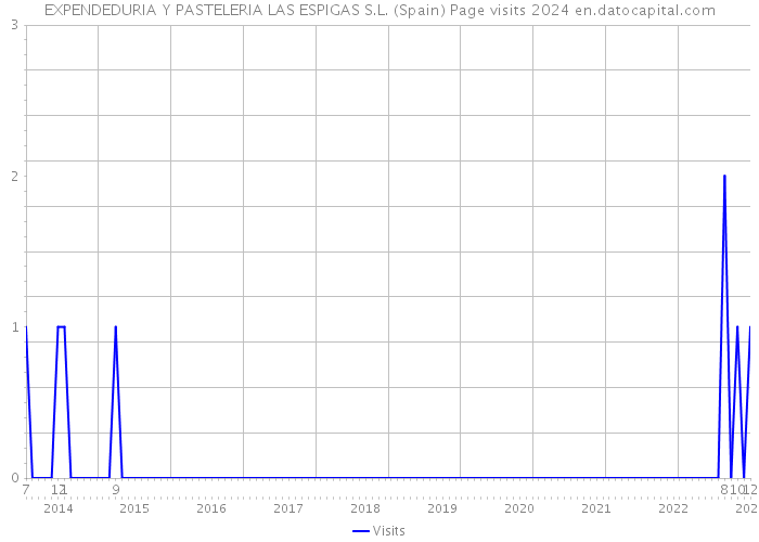 EXPENDEDURIA Y PASTELERIA LAS ESPIGAS S.L. (Spain) Page visits 2024 