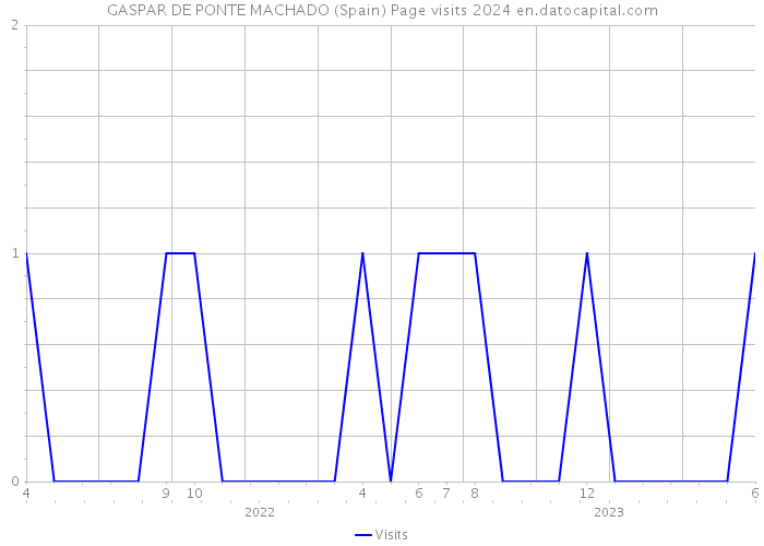 GASPAR DE PONTE MACHADO (Spain) Page visits 2024 