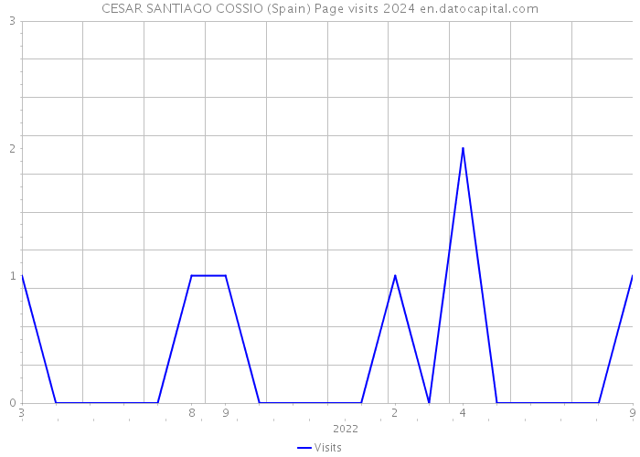 CESAR SANTIAGO COSSIO (Spain) Page visits 2024 