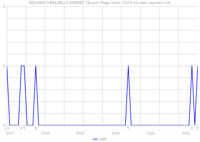 EDUARDO BALSELLS JIMENEZ (Spain) Page visits 2024 