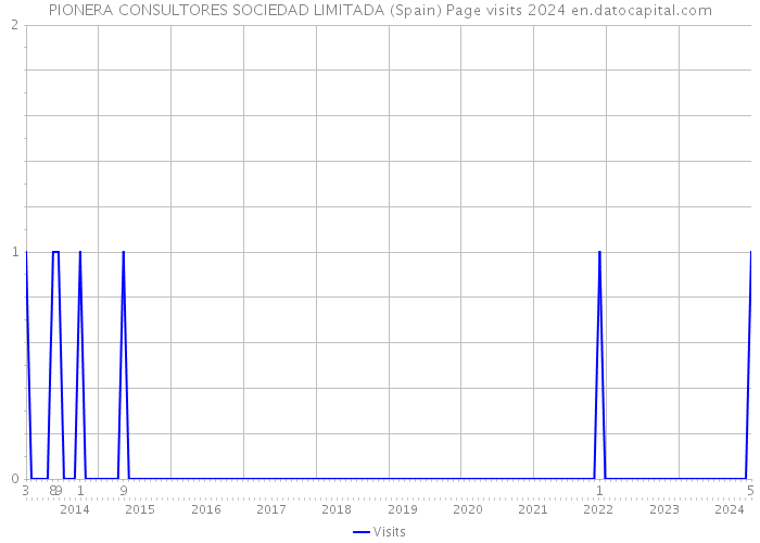 PIONERA CONSULTORES SOCIEDAD LIMITADA (Spain) Page visits 2024 