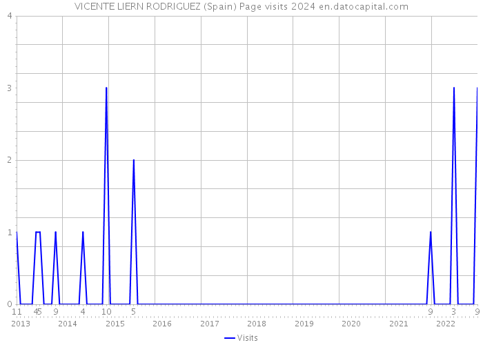 VICENTE LIERN RODRIGUEZ (Spain) Page visits 2024 