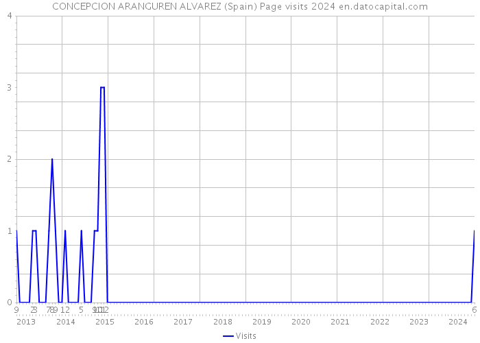 CONCEPCION ARANGUREN ALVAREZ (Spain) Page visits 2024 