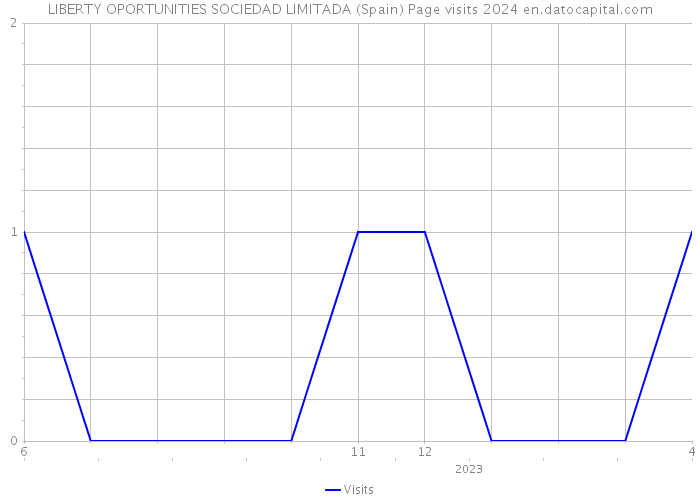 LIBERTY OPORTUNITIES SOCIEDAD LIMITADA (Spain) Page visits 2024 