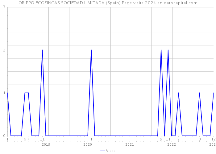 ORIPPO ECOFINCAS SOCIEDAD LIMITADA (Spain) Page visits 2024 
