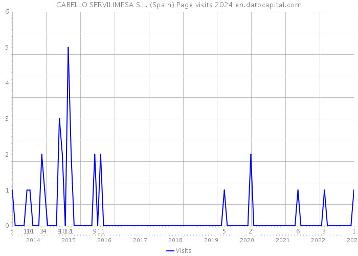 CABELLO SERVILIMPSA S.L. (Spain) Page visits 2024 