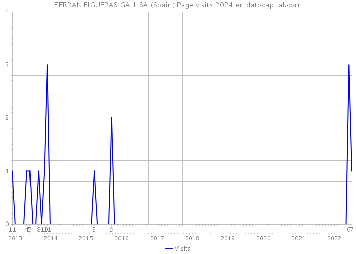 FERRAN FIGUERAS GALLISA (Spain) Page visits 2024 