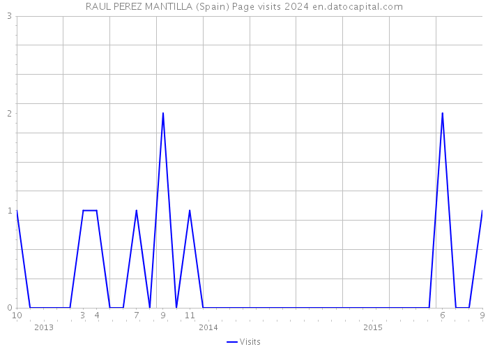 RAUL PEREZ MANTILLA (Spain) Page visits 2024 