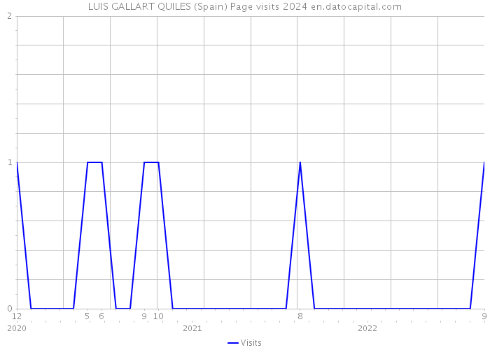 LUIS GALLART QUILES (Spain) Page visits 2024 