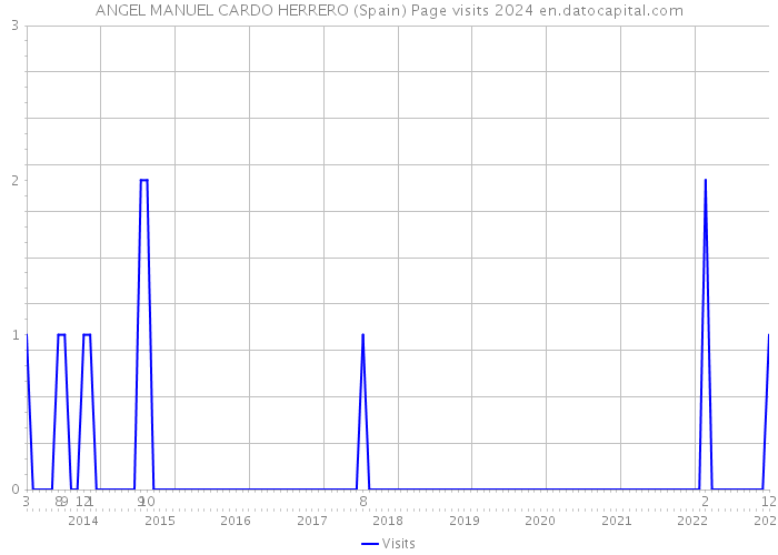 ANGEL MANUEL CARDO HERRERO (Spain) Page visits 2024 