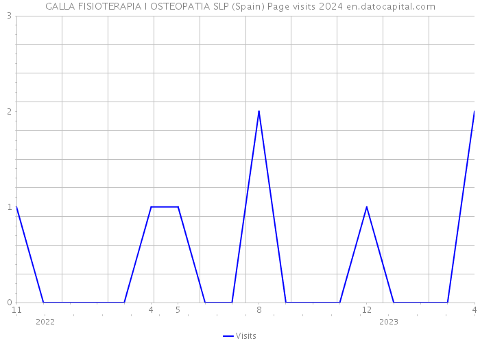 GALLA FISIOTERAPIA I OSTEOPATIA SLP (Spain) Page visits 2024 