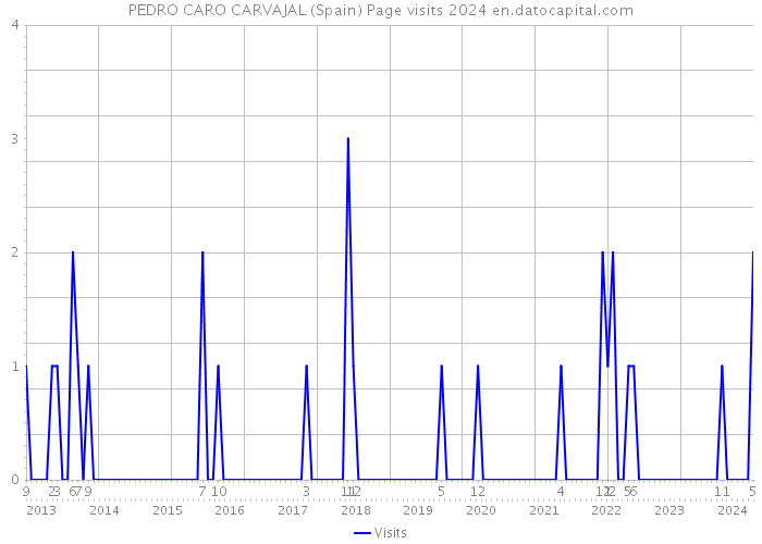 PEDRO CARO CARVAJAL (Spain) Page visits 2024 