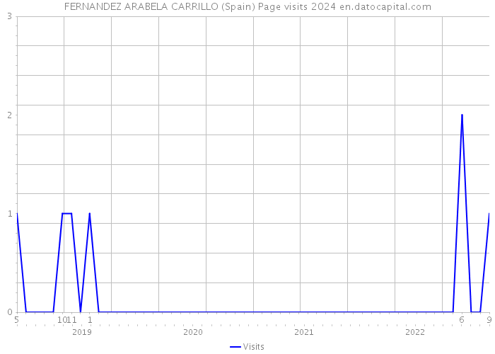 FERNANDEZ ARABELA CARRILLO (Spain) Page visits 2024 