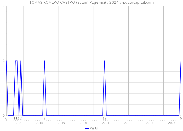 TOMAS ROMERO CASTRO (Spain) Page visits 2024 