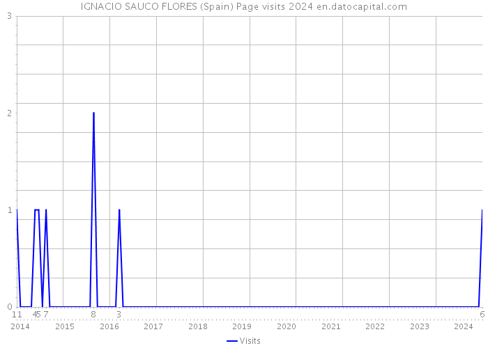 IGNACIO SAUCO FLORES (Spain) Page visits 2024 