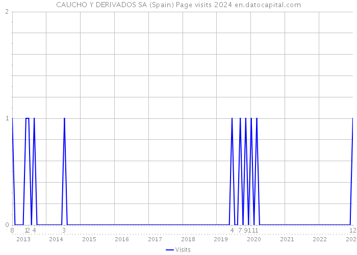 CAUCHO Y DERIVADOS SA (Spain) Page visits 2024 