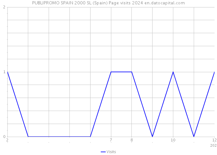 PUBLIPROMO SPAIN 2000 SL (Spain) Page visits 2024 