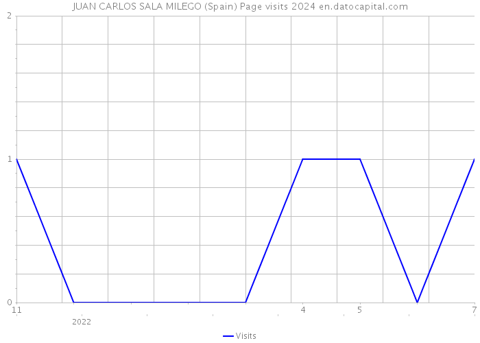 JUAN CARLOS SALA MILEGO (Spain) Page visits 2024 