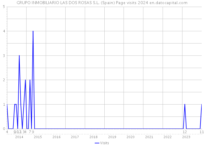 GRUPO INMOBILIARIO LAS DOS ROSAS S.L. (Spain) Page visits 2024 