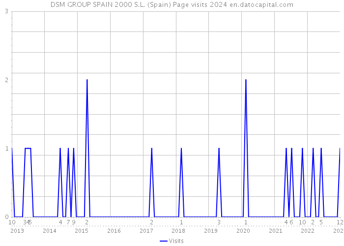 DSM GROUP SPAIN 2000 S.L. (Spain) Page visits 2024 